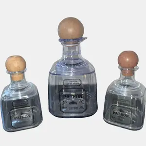 Large Patron Inspired Bottle - 1000ml Cocktail Decanter, Shaker & Server for Tequila, Bar Use, Events & Home Entertaining