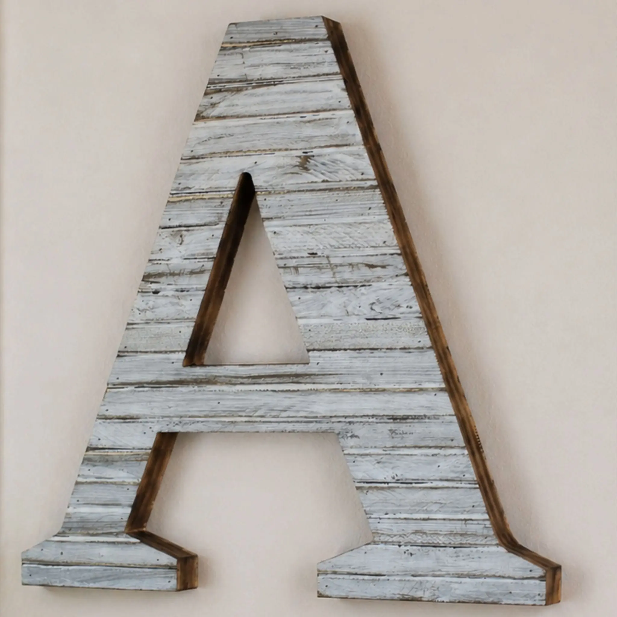 Wood Slat Letters – Wall Hanging Custom Wooden Letters