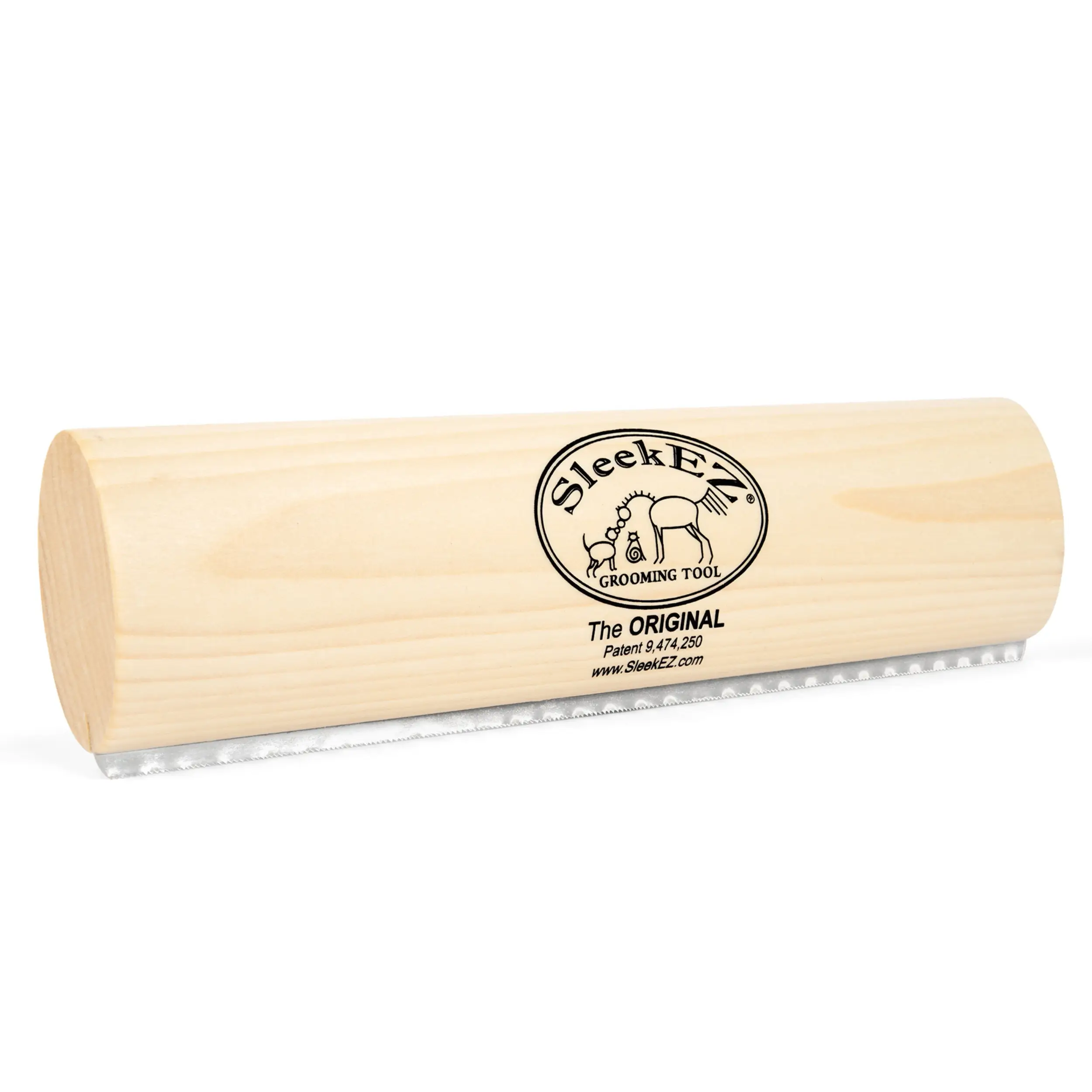 SleekEZ Horse Brush for Shedding & Grooming, Deshedding Tool for Short & Long Haired Horses