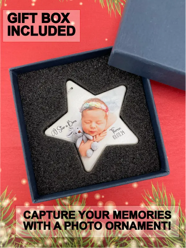 Personalized Glass Photo Ornament, Custom Photo Ornament, Christmas Decor, Christmas Keepsake, Christmas Gift Idea, Stocking Stuffer, Christmas Ornament with Picture, Custom Ornament, Christmas Tree Ornament