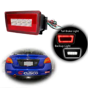 1pcs For 2011 2012 2013 2014 2015 2016 2017 2018 2019 2020 WRX STI Crosstrek Red / Clear LED Rear Bumper 3rd Brake lamps Light,Replace OEM  # 84913FG420
