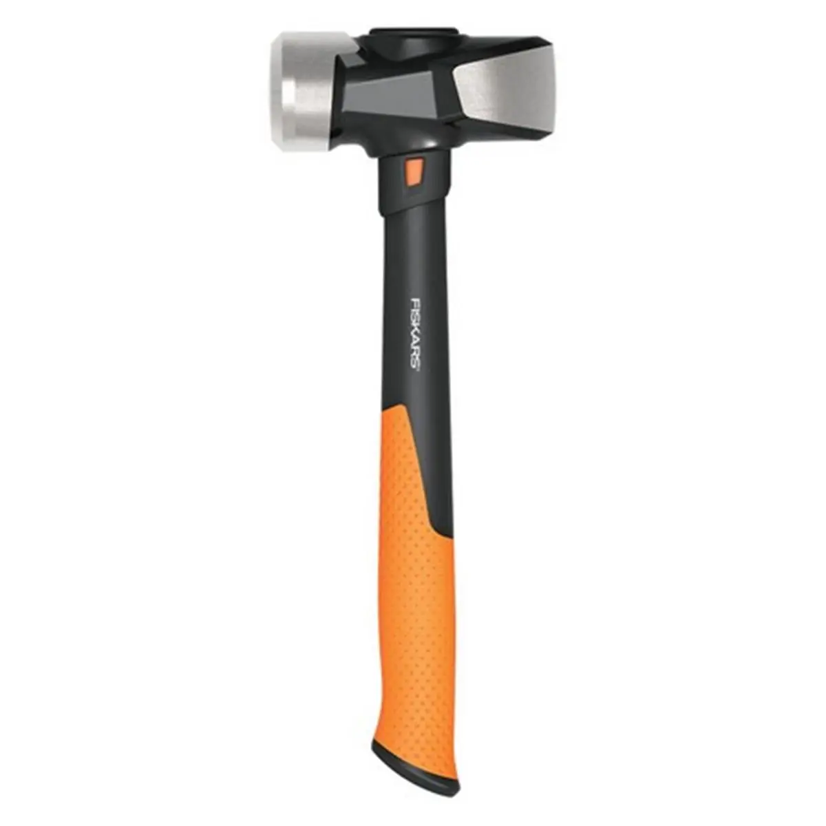 FISKARS 750810-1001 4 lbs Sledge Hammer - Forged Steel Metal Head, 14 in Metal Handle Tool, ANSI Certified, Shock Control for Heavy-Duty Hardware Tasks