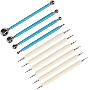 10Pcs Dotting Tools, Ball End Dot Art Tools for Rock Painting, Pottery Clay Modeling Embossing Art Mandala