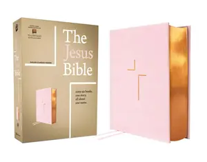 The Jesus Bible, ESV Edition, Leathersoft over Board, Pink: Sixty-Six Books. One Story. All About One Name. Imitation Leather – February 11, 2025