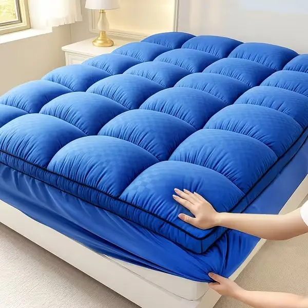 1000GSM Extra Thick Mattress Topper, Cooling Pillow Top Mattress Pad, Quilted Fitted Mattress Cover with Deep Pocket 8-21 Inch