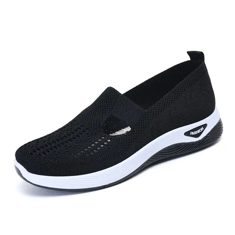 Fashion Breathable Mesh Sneakers for Women Slip On Lightweight Non-Slip Casual Shoes for Walking Running Hiking Daily Life