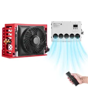 VEVOR Truck Air Conditioner, Summervibes,Summervibes, 12V 10000 BTU Mini Split AC Unit, 400 m³/h Airflow Cab Air Conditioner, Quiet A/C Unit Fast Cooling for Semi Truck, Camper, Construction Vehicle, Crane, Tractor, Excavator
