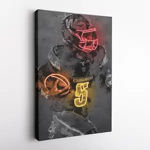 [ SPORT POSTER- UNFRAMED POSTER] Jayden Daniels Poster - Washington Commanders Print, Unframed Wall Art, Kids' Room, Man Cave, or Fan Gift, Home Decor