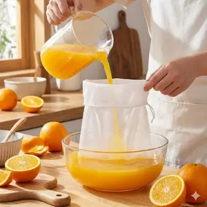 Ultrafine Reusable Filter Bags 100-300 Mesh for home Brewing Nut Milk Juice Beer, Leakproof Mold-Resistant easy Clean Commercial Kitchen Sizing Fermenter Bag, Durable Tea Coffee Strainer for Fine Filtration, Tea Infuser