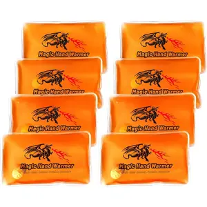 8 Pack Magic Hand Warmers, Reusable Snap Heat Packs, Reusable Pocket Hand Warmers, Portable handwarmers Used for Outdoor, Indoor, Working, Studying, Camping, Warm Gifts for Adults or Kids(02)