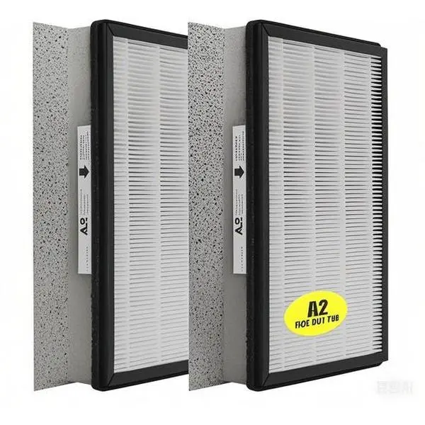 HEPA A2 Air Purifier Filter, 2 Pack Replacement for Filtrete FAP-C02-A2 FAP-C03-A2 FAP-T03-A2, High Efficiency Particulate Air Filter, Compatible with Room Air Purifiers, 1150101   Part Number