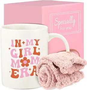 In My Girl Mom Era Gifts, Birthday Gifts for New Mom,Mothers Day Present Set with Coffee Mug Sock