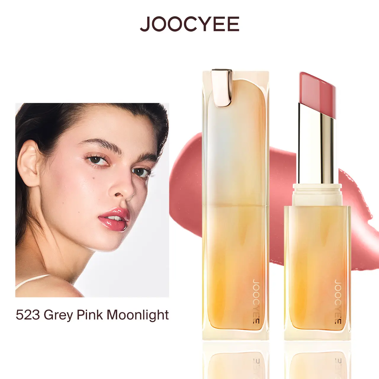 JOOCYEE Glazed Rouge Hydrating Lipstick Balm with Jojoba Oil, Glossy Moisturizing Lip Color, 8H Long-Lasting Plumping Shine, Lightweight Lip Care for Soft Smooth Lips campingessentials