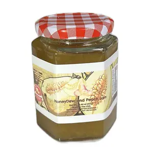 Certified Private Kitchen Tropical Honeydew Melon & Peach Jam Fruit Spread 8.44 oz Jar Natural Delight Versatile Appeal Occasion Friendly Flavor Sweetness Tangy