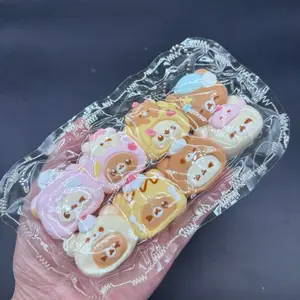 Pack of 8 super detailed cute soft mini Taba squishy