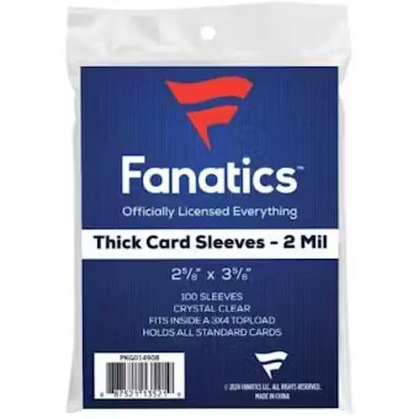 Fanatics Thick Card Soft Sleeves Fanatics Thick Card Soft Sleeves