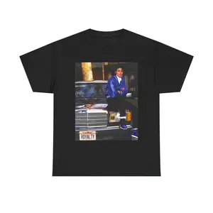 Michael Jackson Pop Icon Graphic Tee Royal Blue Jordans Benz Vintage Streetwear Shirt