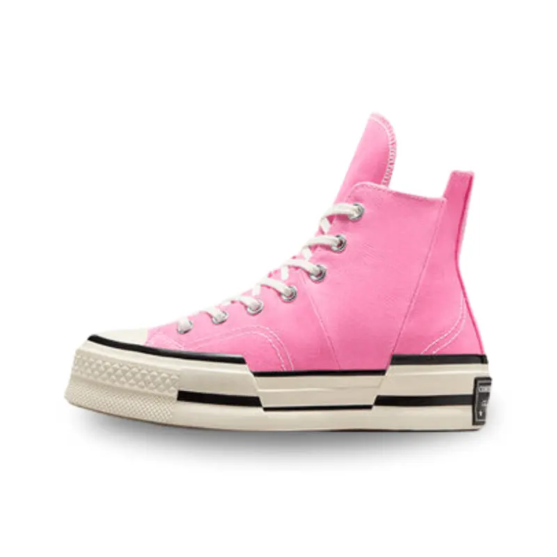 Men's Classic High-Top Trainer, Casual Canvas Sneaker with Asymmetrical Lines, an Elongated Tongue, and OrthoLite Cushioning, Patch Detail, Lighter Step, Shoe