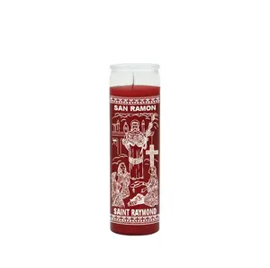 Saint Raymond 7 Day Candle Red (Veladora de 7 dias San Ramon Rojo)