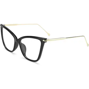 FEISEDY Oversized Cat Eye Glasses Frame with Clear Lenses Eyewear for Women B2460