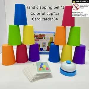 Educational Toy Kindergarten Stack Cups Dance Stack Game Dual-Player Interactive Early Education Board Game Birthday Gift