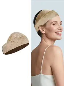 Wide Wig Grip Cap for Glueless Wigs, 2-In-1 Non Slip Wig Caps with Velvet Wig Grip Band, Nude Color, 1 Piece, Ideal for Women, Ease of Use
