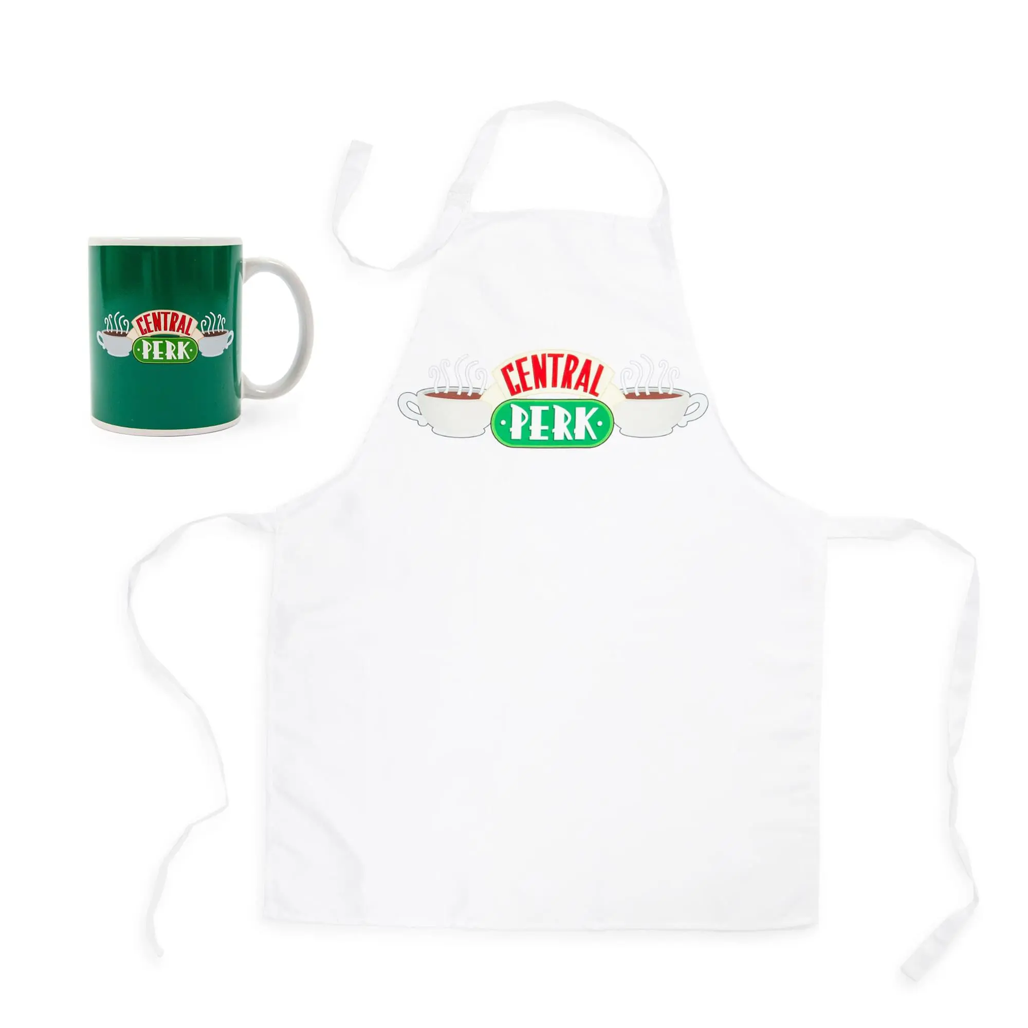 Friends Central Perk Collectibles Ceramic Mug and Apron Set, Entertainment Cup for Fans