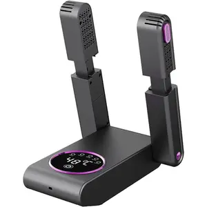 Telescopic shoe dryer, telescopic shoe drying machine, silent operation, timer function, eliminates odor and moisture from work boots and gloves