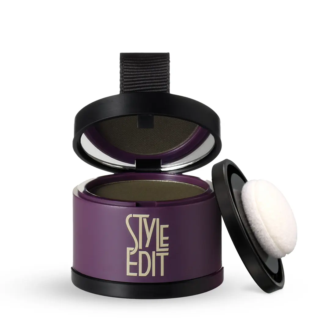 Style Edit Root Touch Up Powder – Instant Gray Root Concealer for Hairline, Temples, and Part – Lightweight, No-Residue Root Coverage – Made in the USA