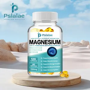 Magnesium Pslalae - L-Threonate 1,502 mg Advanced complex providing elemental magnesium 280 mg 3-in-1 formula - L-Threonate, Bisglycinate Chelate, Malic Acid Brain, Sleep, Stress, Cramps, Headaches