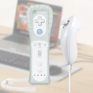 The controller is suitable for Wii/Wii U game consoles, the gamepad comes with a protective cover and wrist strap, batteries not included. The remote is compatible with Wii/Wii U, white - a great gaming accessory gift.