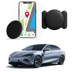 GPS Tracker (iOS Only) for Cars & Pets - Mini Clear Design, Weatherproof Case, Anti-Lost Device, Works with Apple Find My (iOS Only), No Monthly Fees, IP67 Waterproof, Global Coverage Location Tracker