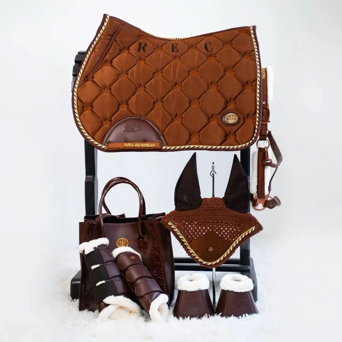Royal Equestrian Saddle Pad Jump Copper