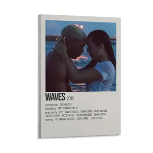 Waves Movie Poster (4) Canvas Poster Bedroom Decor Sports Landscape Office Room Decor Gift Frames Wall Ornaments Artistic