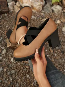 Women's New Spring Summer Fall Height Increasing Thick Sole Mary Jane Leather Shoes, Slip-On Low Top Platform Sneakers, Preppy Style Elegant, Classy, Platform Mary Janes