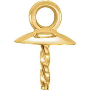 14k yellow bail for 6-8mm pearl