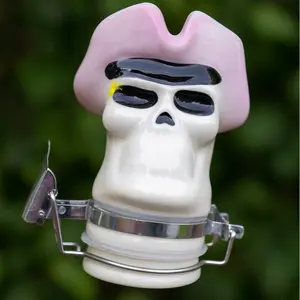 Contained Art Pirate Skull 50mL storage Spice Canister Jar Airtight hide away secret jar Bottles Tin