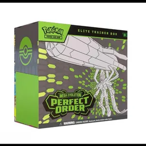 TCG Perfect Order Elite Trainer Box Sealed Bundle with Assorted Booster Packs & Collector Storage Box for Collectors
