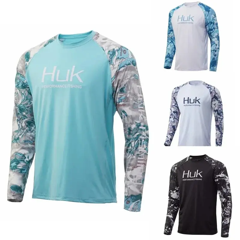 Men's High-Performance Sun Protection Fishing Shirt, UPF 50+, Quick-Drying Camouflage Long-Sleeved T-Shirt with Fishing FL Logo, TikTokshopspringglowup Pro, Sun Protection Shirts casual jacket quick-dry sleeve shirt Outdoor Sports Top Outdoor Wear men new