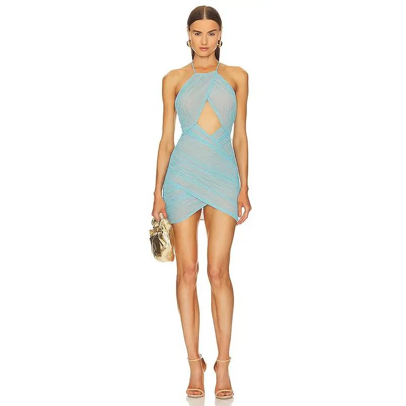 aqua mini dress - TikTok Shop