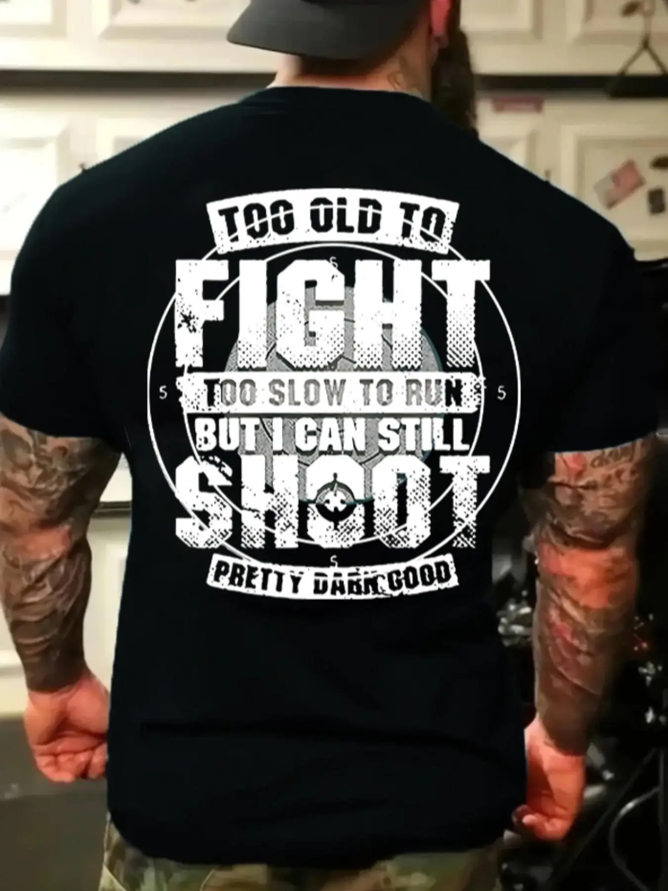 Men's Regular Fit Letter Print Round Neck Tee, Casual Short Sleeve Crew Neck T-Shirt for Summer, Fashion Men's Top for Daily Wear