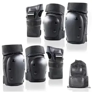 Adult/Kids Knee Pads Elbow Pads Wrist Guards 6 In 1 Protective Gear Set For Inline Roller Skating Skateboarding Scooter BMX durable design knee wrap