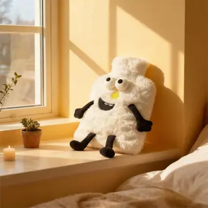 Cute Funny Large Eye Water Bottle Heater, Warm Hand Warmer, Fun Design, Ideal for Cold Weather, Comfortable Heating, Hot Water Bottles