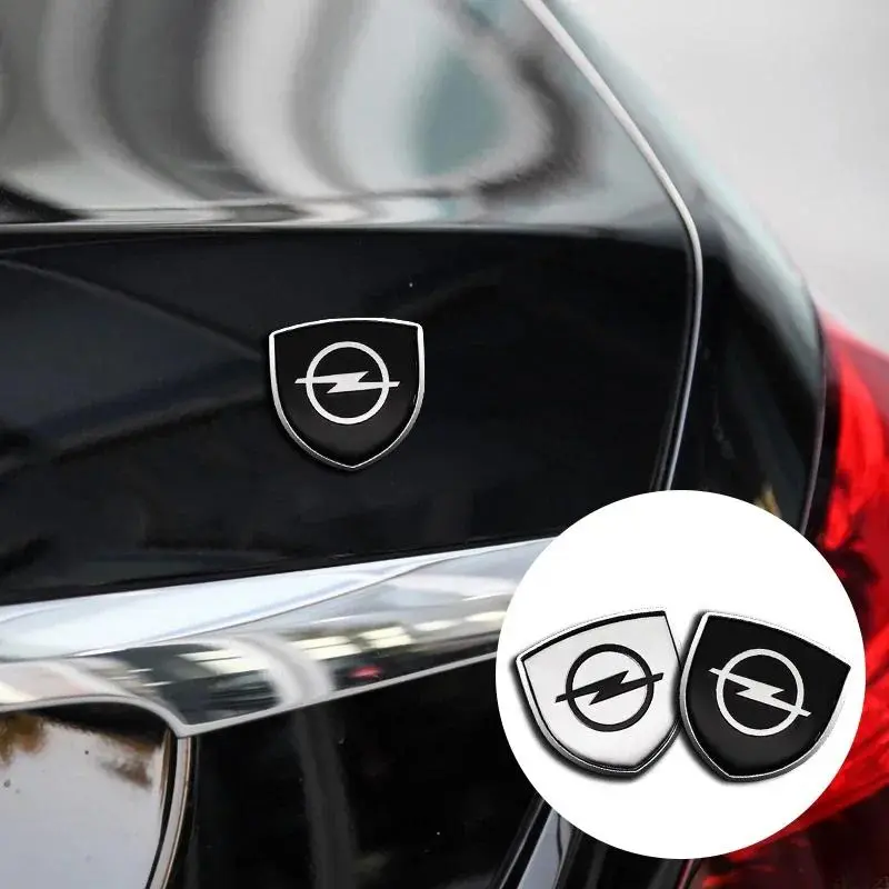 3D Metal Car Side Fender Trunk Emblem Badge Decoration Stickers Decal For Opel Astra H J Insignia Mokka Zafira Corsa Vectra C D