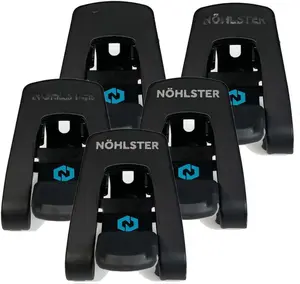 NÖHLSTER Locking Tool Clip 5 Pack - Universal Tool Holster Alternative - Belt Clip, Impact Driver Holder, Drill Clip