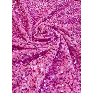 Pink Sequin on Velvet