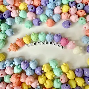 Chunky 19MM Pastel Colored Acrylic Strawberry Bead