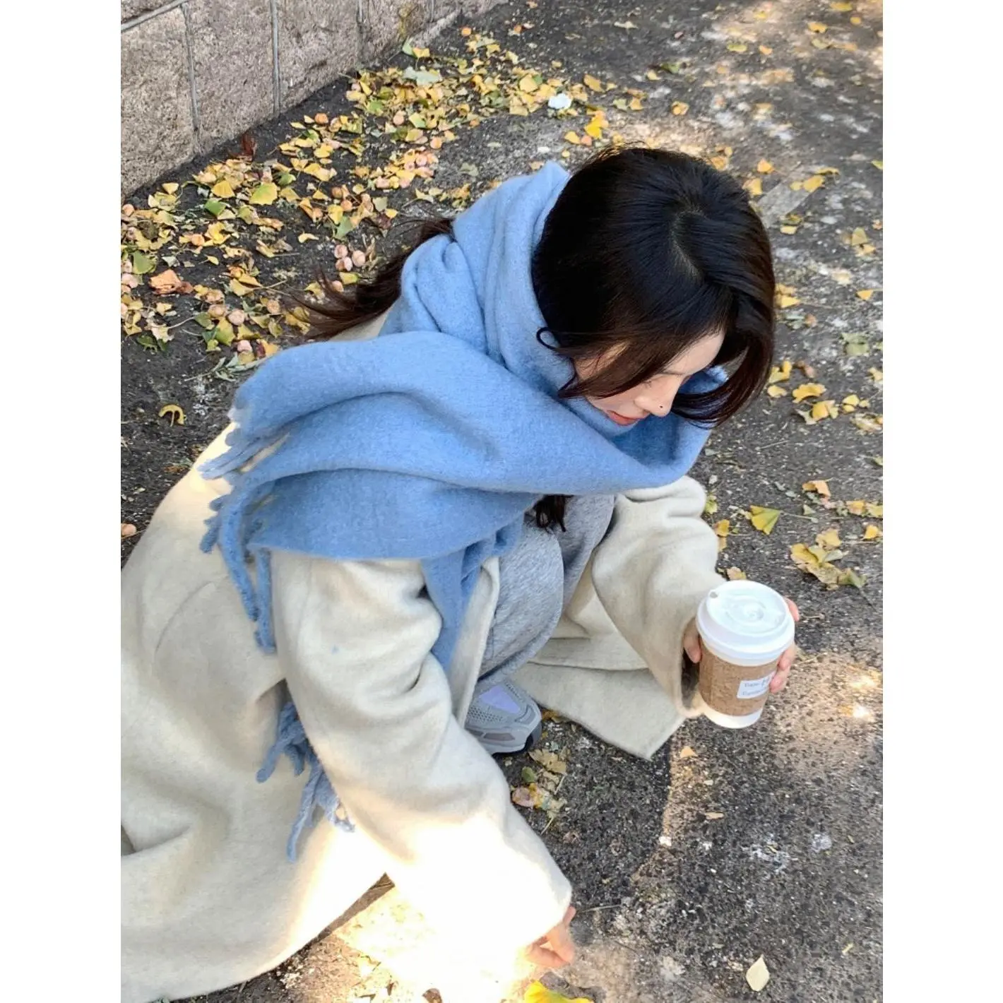 Solid color: Light denim blue