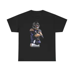 ICEMAN Illustration T-Shirt | Football Player Artwork, Signed Style