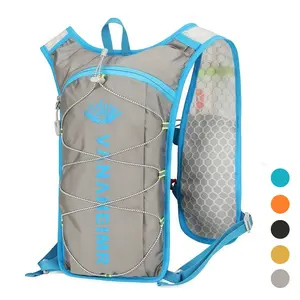 Ultralight Polyester Fabric Hiking Hydration Vest with Water Bladder, Breathable Running Backpack for Trail & Camping, Adjustable Outdoor Daypack with Gear Loops, Pockets, Ideal for Men Women Outdoor Enthusiasts, Outdoor sports gear